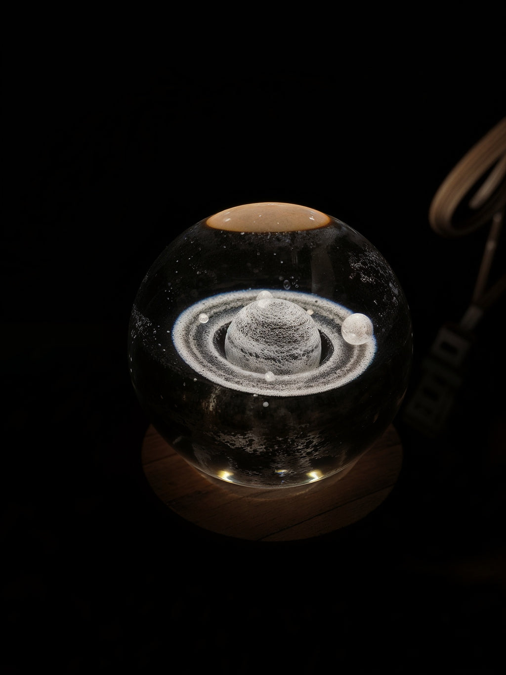 3D Saturn Crystal™ Ball Lamp