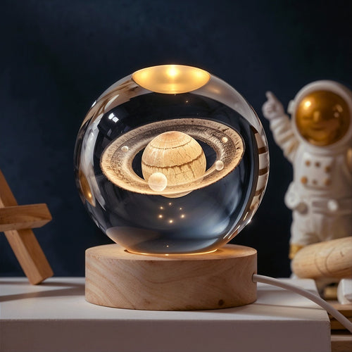 3D Saturn Crystal™ Ball Lamp