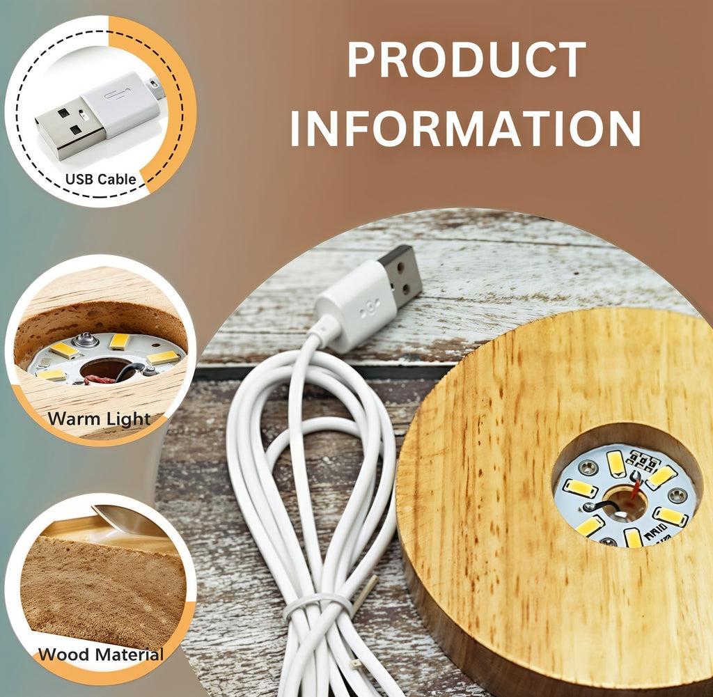 3D Saturn Crystal™ Ball Lamp